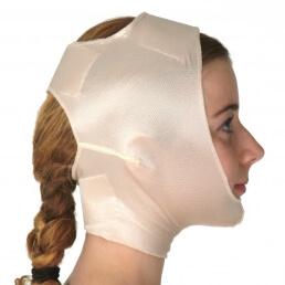 Chin & head support, closed ear