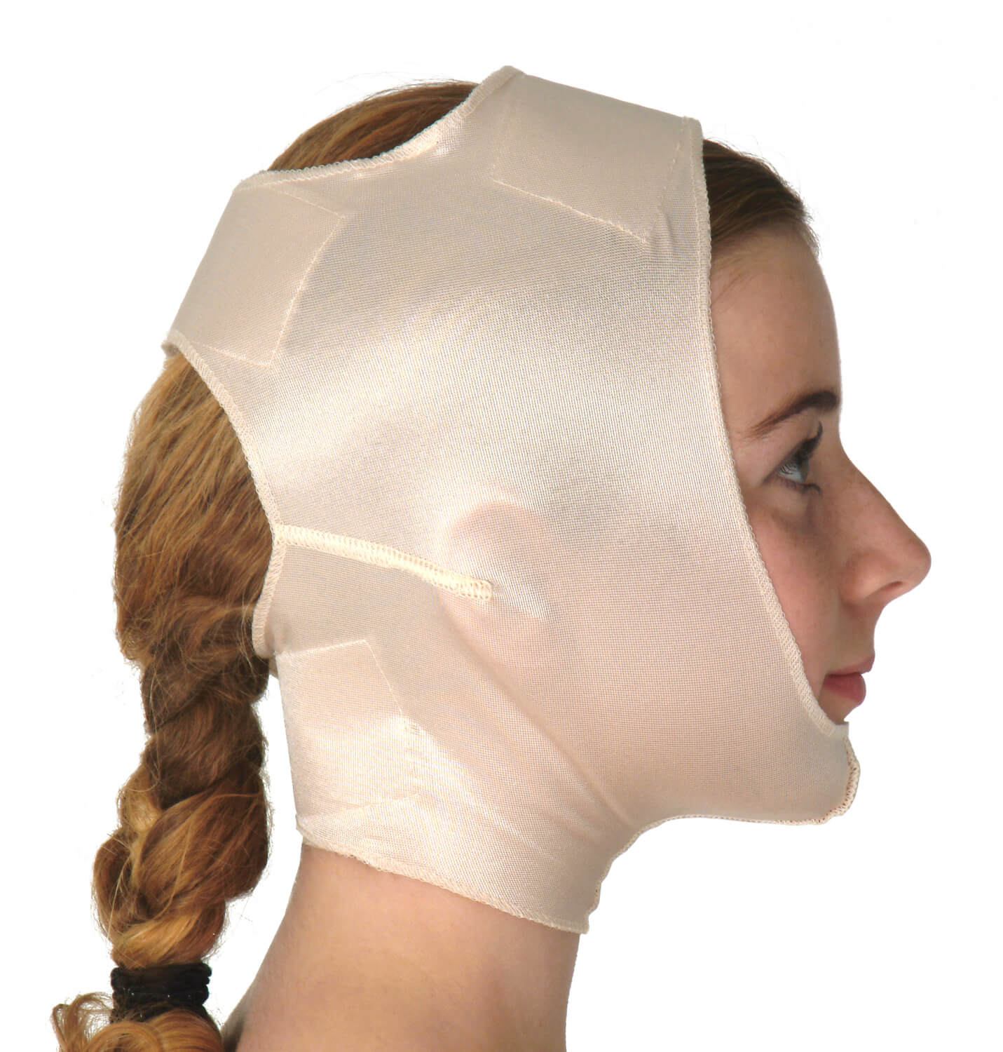 Chin & head support, closed ear