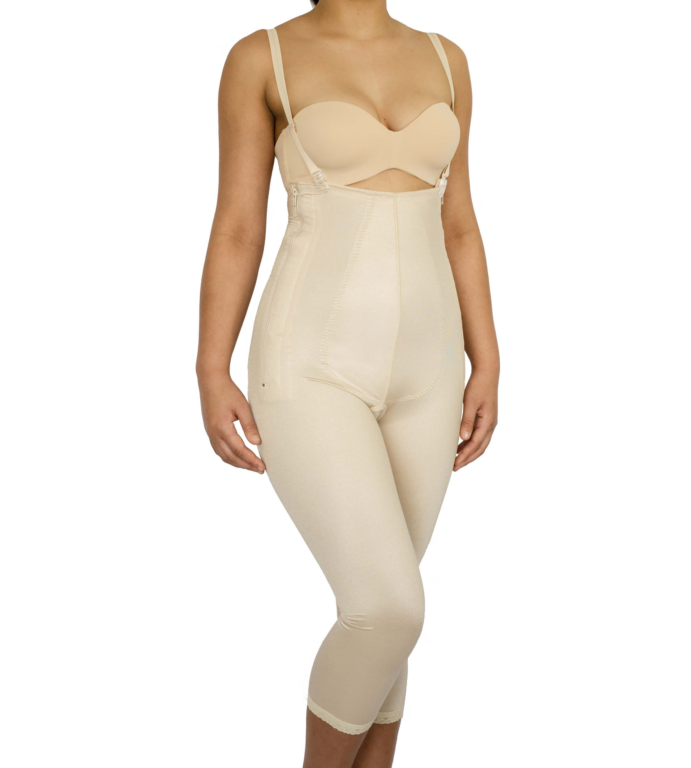 Female, Pants, Above knee, Underbust, Normal support, side Zip, Open crotch